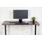 Luxor 60" High Speed Crank Adjustable Stand Up Desk - Black / Dark Walnut STANDCF60-BK/DW - alternate 3